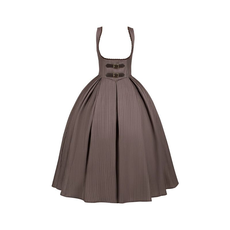 With PUJI - Ouji Lolita Shirt Bust-supporting JSK Dress S Long Bust-supporting JSK Only