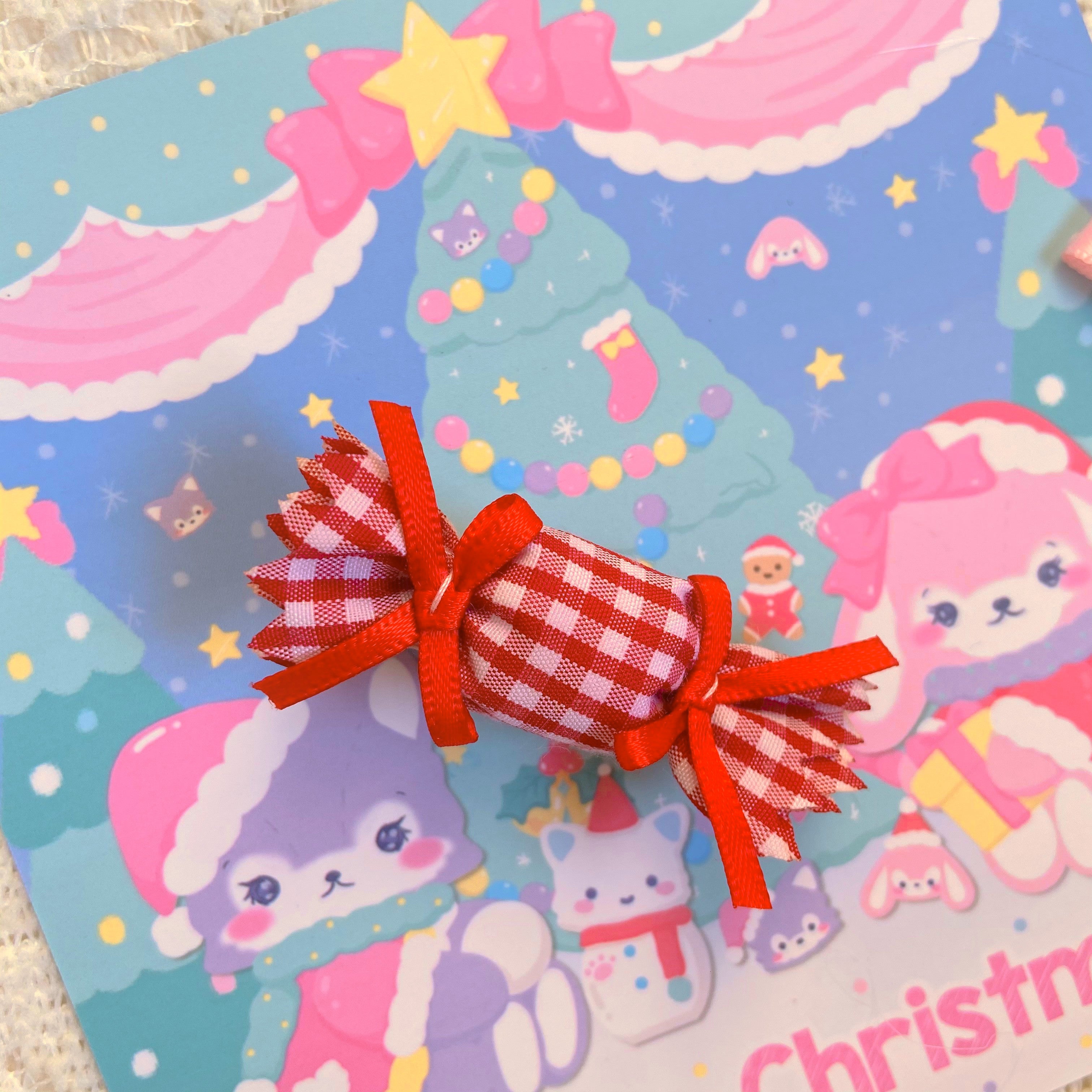 Bear Doll - Candy Color - Lolita Cute Candy-shape Headdress Accesory big red brooch