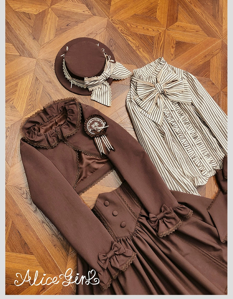 Alice Girl - Duke of Victoria - Classic Lolita SK & Overskirt Set 44092:794835