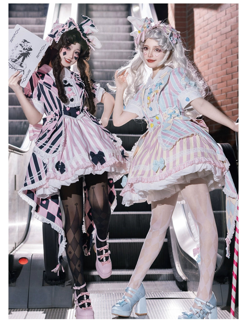 Sakurahime - Werid Theatre - Sweet Lolita Blackpink Stripe OP