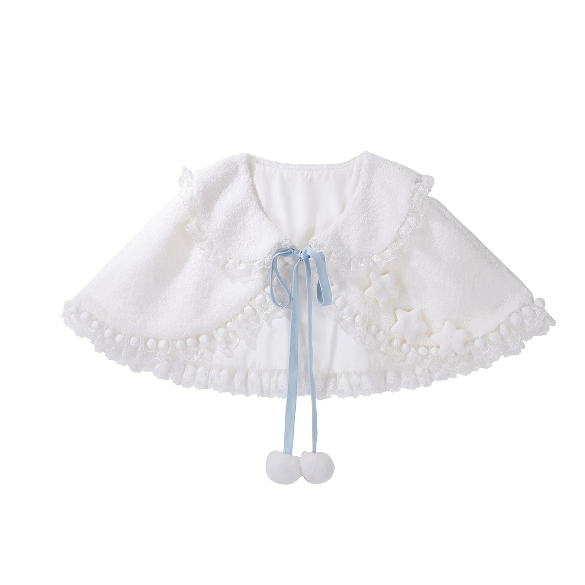 Letters from Unknown Star - Cloudscape Dream - Sweet Lolita JSK Suit, Fleece Cape (L M S XL) 44222:799457