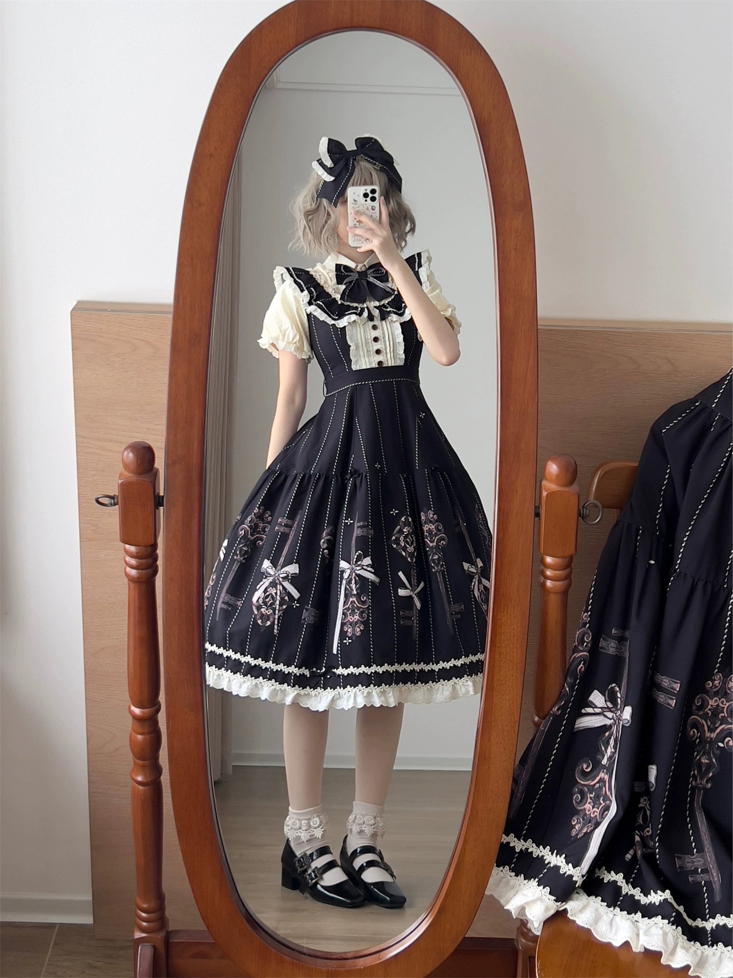 Uncle's Workshop - Secret Key - Classic Lolita Dress Suit, Key Print 43925:790992
