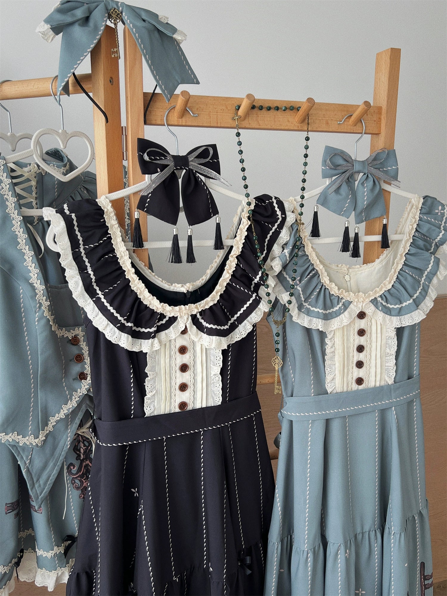 Uncle's Workshop - Secret Key - Classic Lolita Dress Suit, Key Print 43925:791009