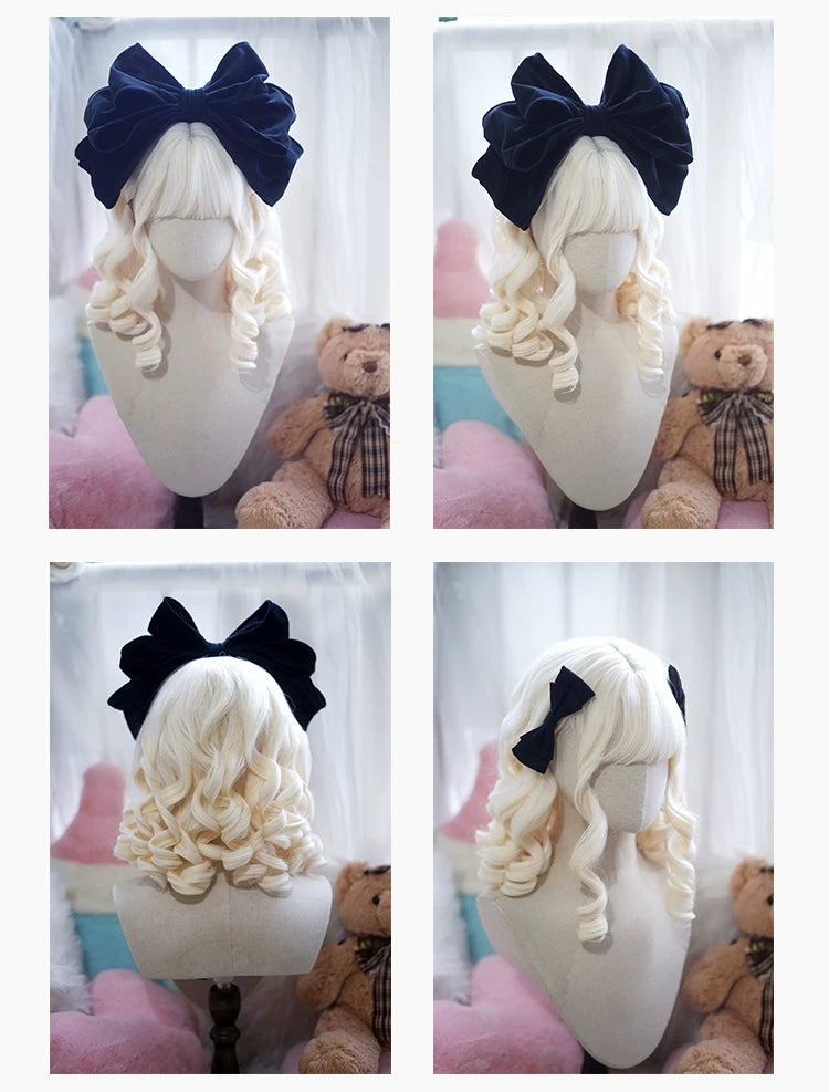 Doll-like Elegant Lolita Bangs Wig, Roman Curl