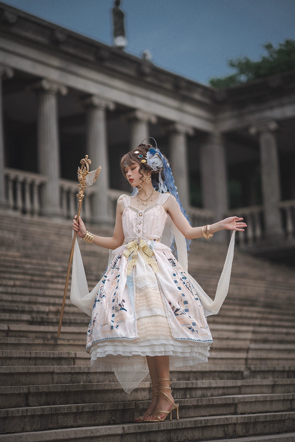 Miss Point~Dusk Best~Egyptian Lolita Dress Set Gorgeous JSK 38348:585782