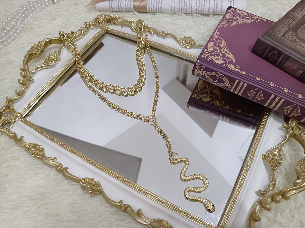 Miss Point - Dusk Bester - Egyptian Lolita Brooch Waistband Shawl snake shaped necklace