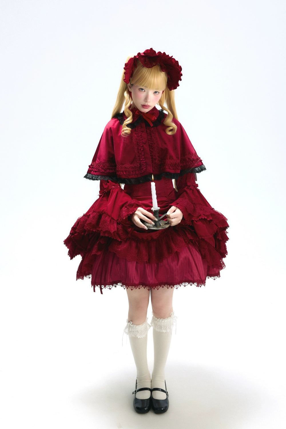 Moon River - Moonlit Spider - Gothic Lolita SK & JSK Dress Outfit Set 44232:799692