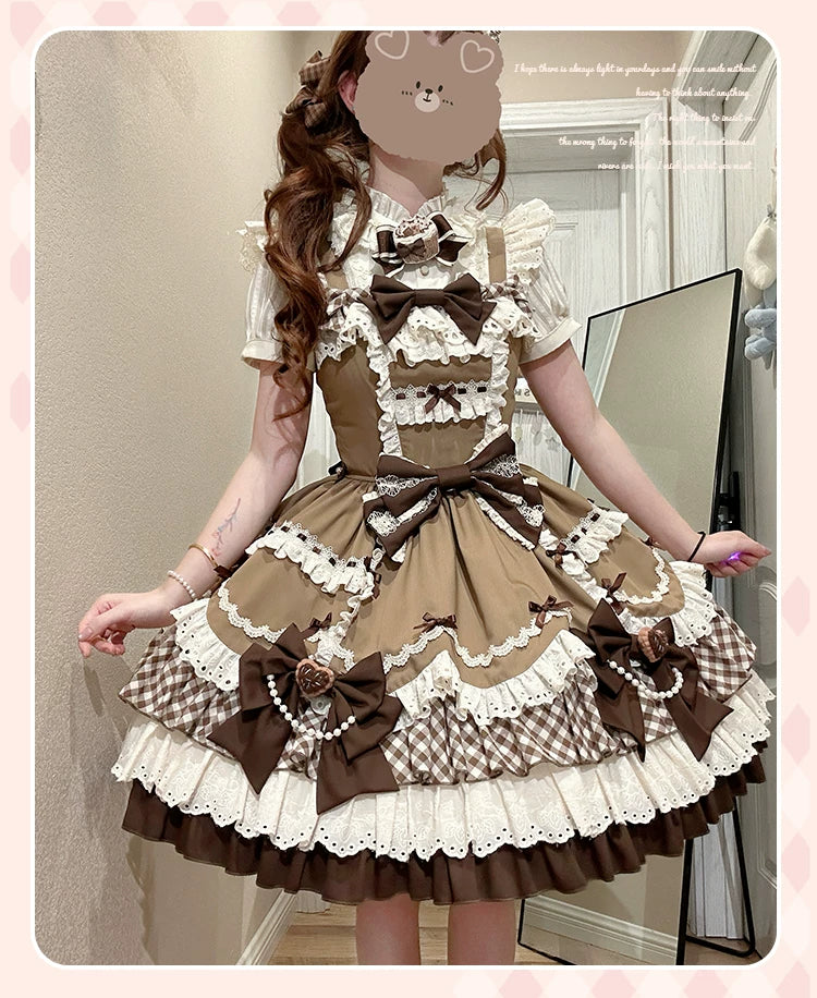 Berry Sweetheart - Sweet Lolita JSK Dress, Four Tiered Hem 44440:808039