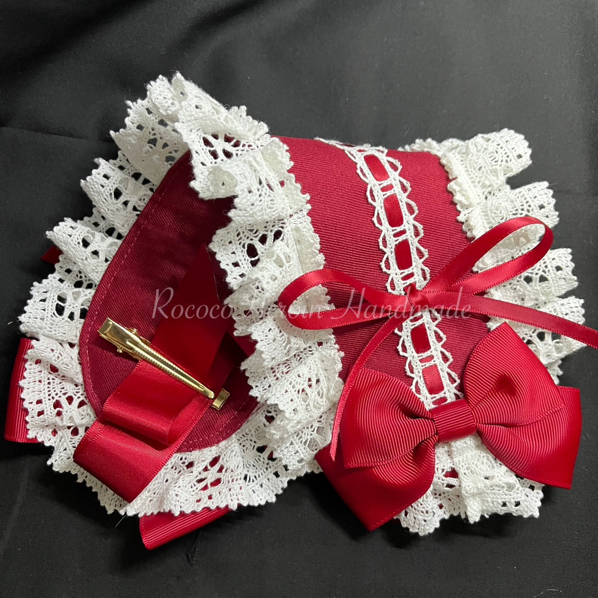 RococoHeroine - Classic Headband in 9 Colors red white