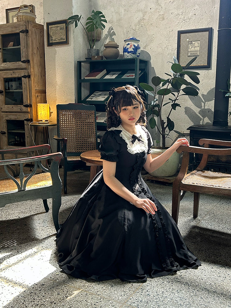 (Buyforme)Sweet Wood~Long Vesion Elegant and Vintage Lolita OP 17690:250254