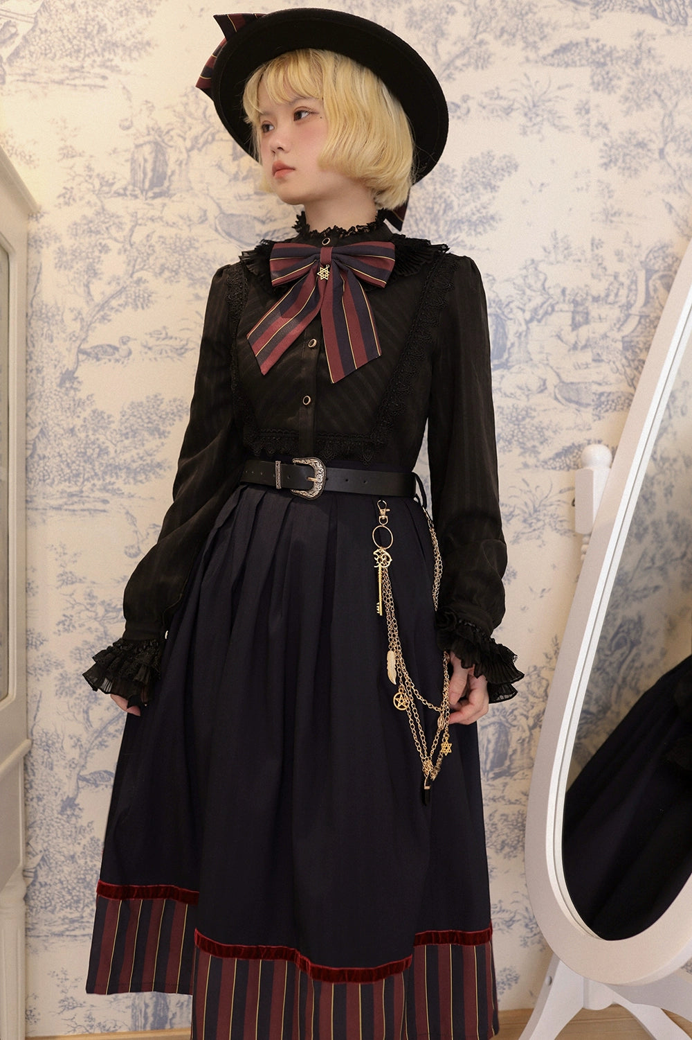 (Buyforme)Miss Point~Custom-Made Lolita Elegant Stand Collar Lolita Shirt 21546:312806