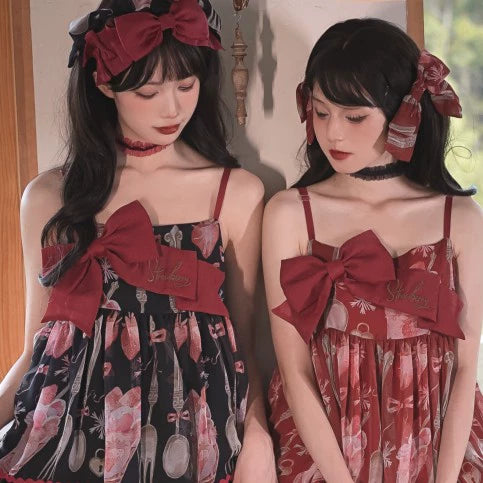 Babyblue - Strawberry Box - Sweet Lolita Voile Headdress Set