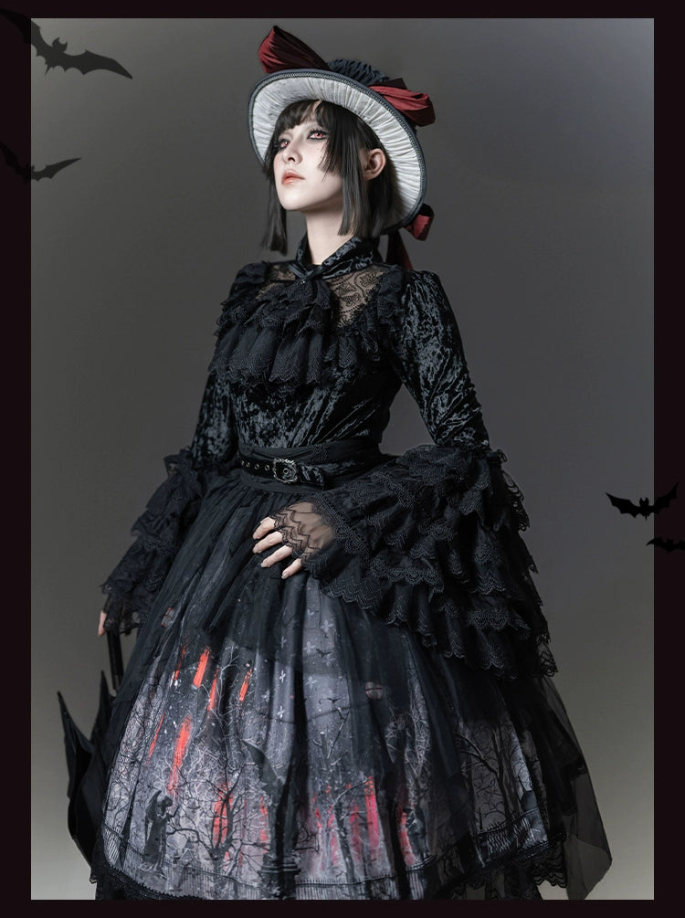 TALEBRINGER - The Sanguivorous Clan 2.0 - Gothic Lolita Coat, Blouse & SK 44090:794627