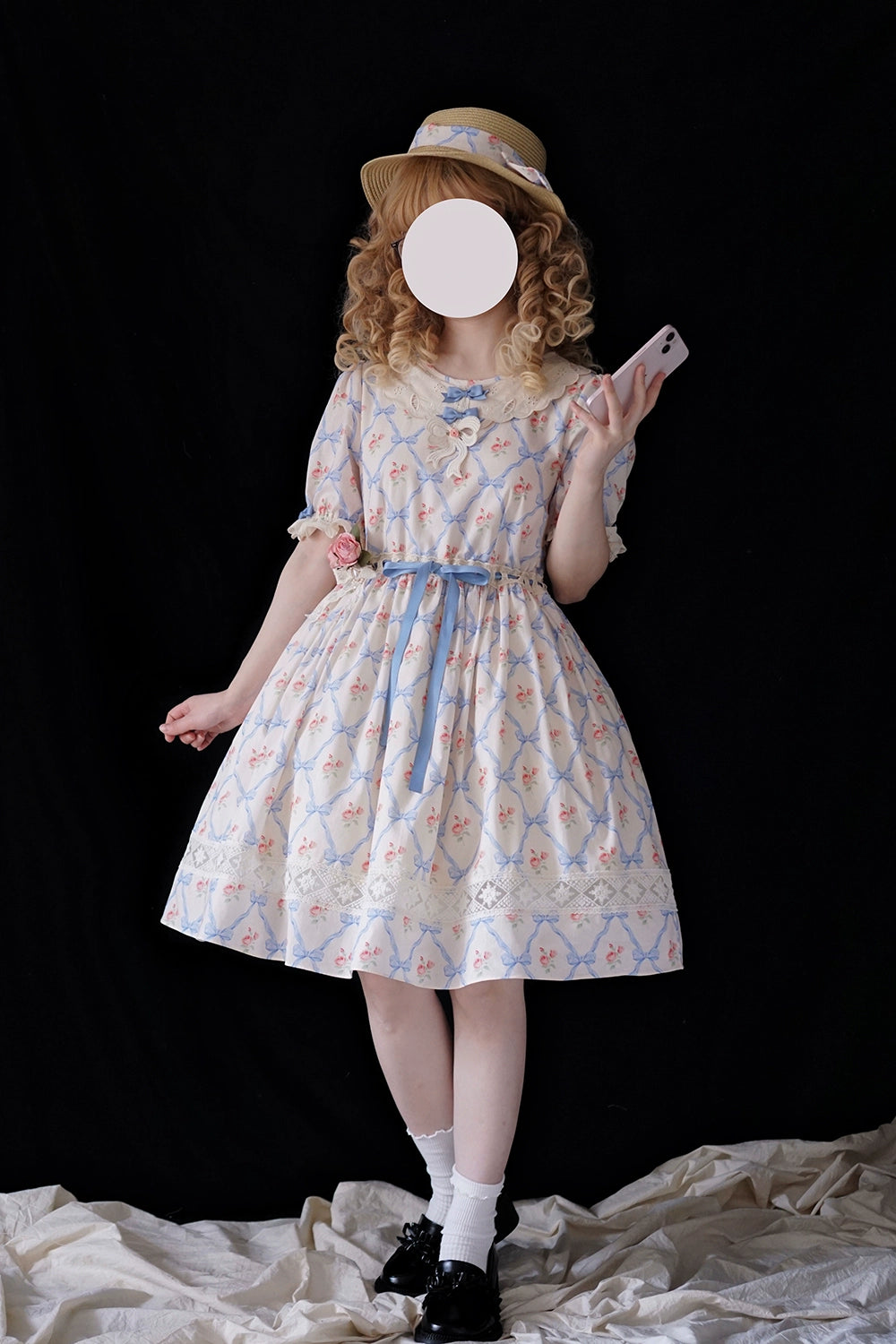 Miss Point~Customized Elegant Lolita OP Dress Cute Daily Girl Short Lolita Dress 35670:519600