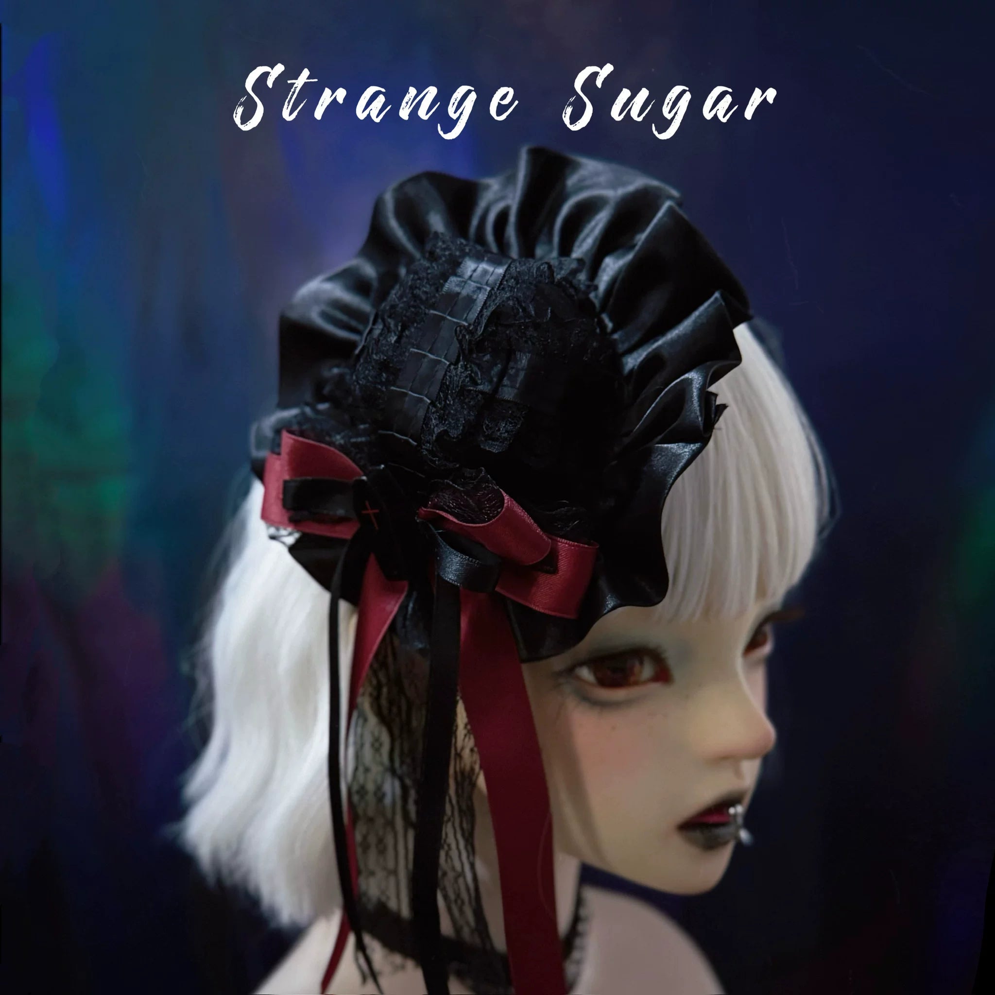 Halloween Gothic Lolita Headdress, Eyeball & Skeleton Accent 14