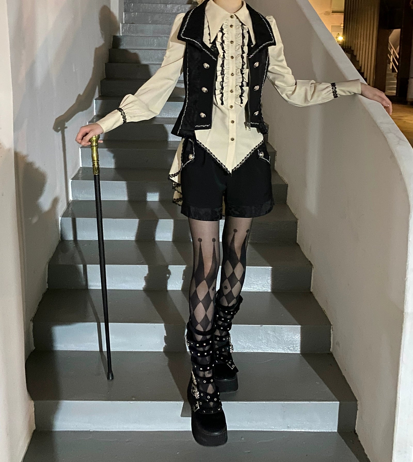 Oath of the Chapter - Ouji Lolita Suit Embroidered Prince Vest Shorts Coat (L M S XL XXL) 40532:661862