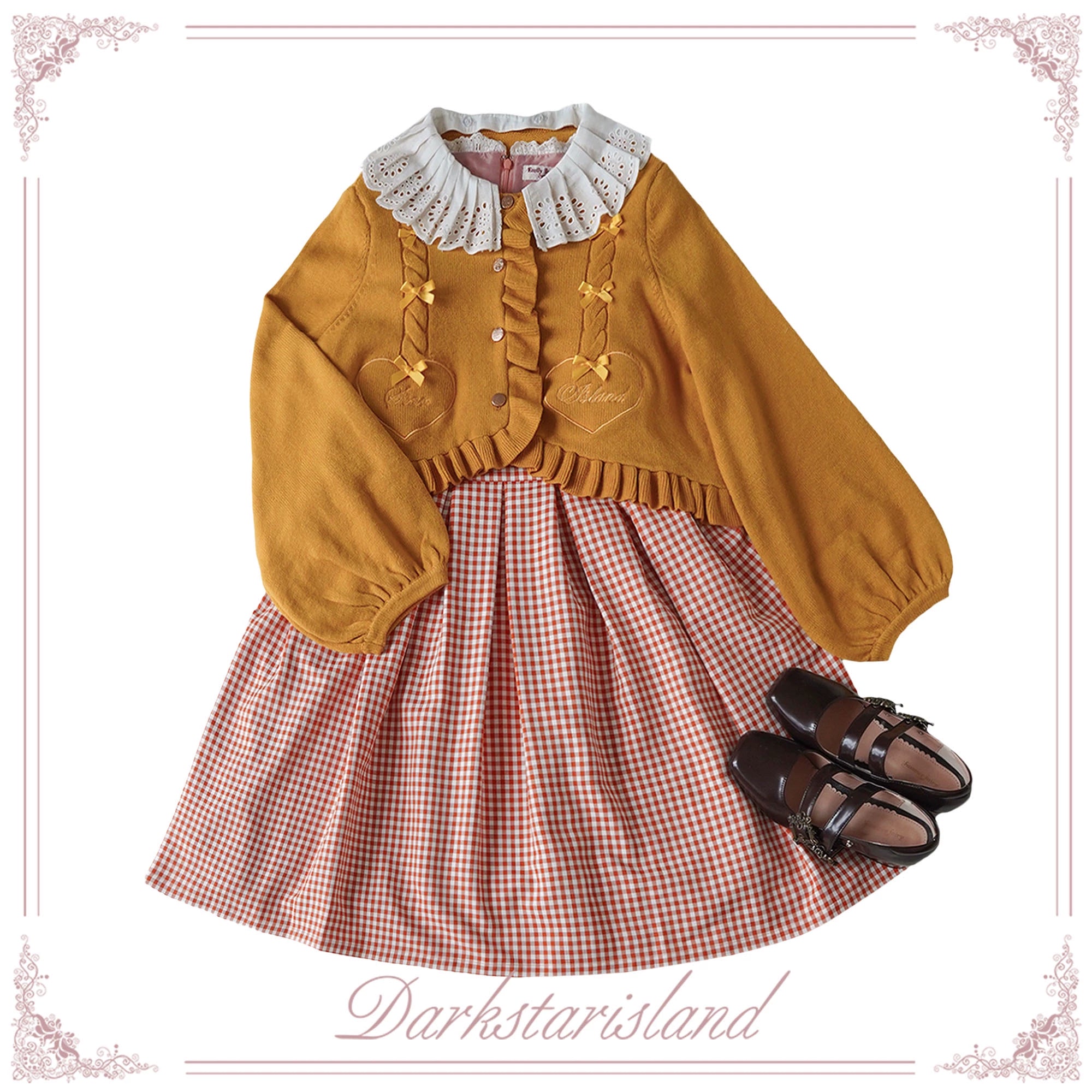 (BFM)Dark Star Island~Sugar Frost~Sweet Lolita Cardigan Knit Embroidered Sweater 34274:449454