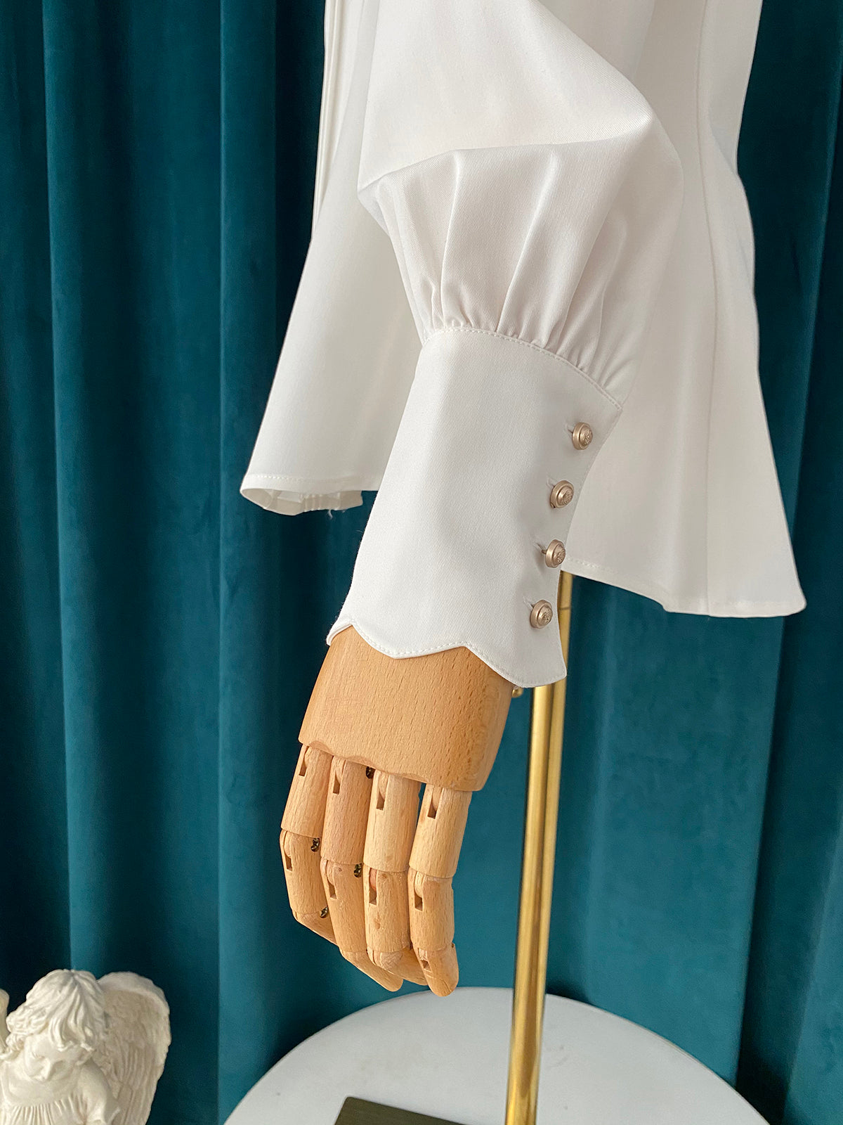 Little Dipper - Elegant Lolita Mutton Sleeve Stand Collar Blouse 19514:291354