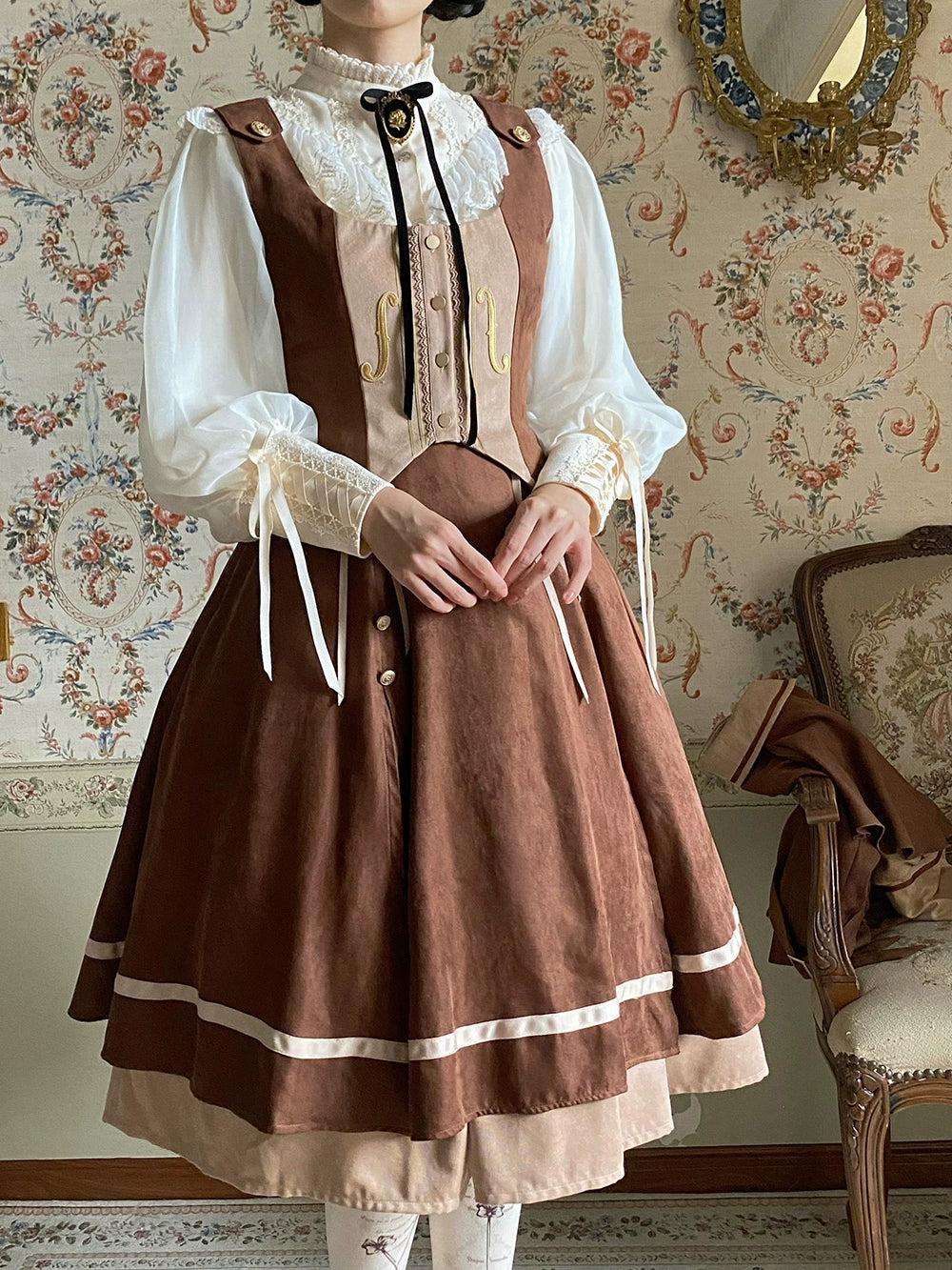 Miss Point~Golden Movement~Elegant Lolita Waistcost Short Vest Customized 32244:381136