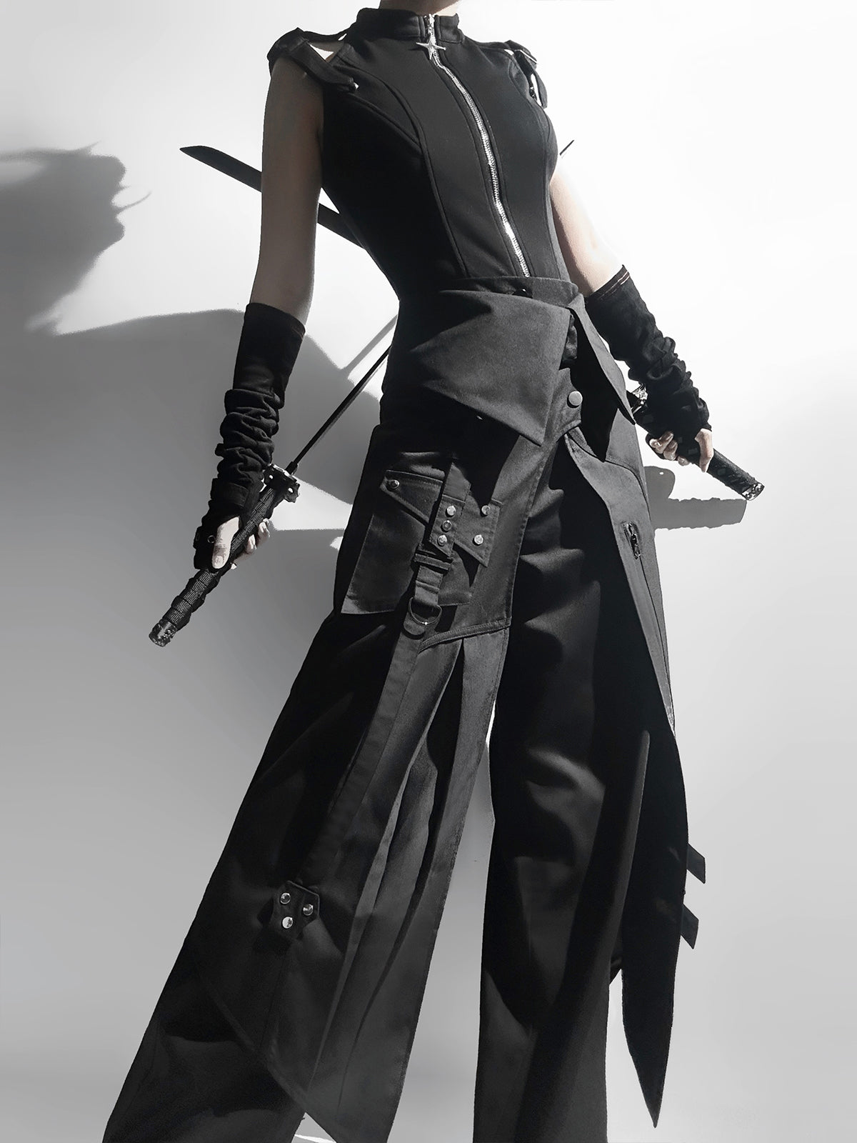 Your Princess - Nightblade - Ouji Lolita Suit Gothic Lolita Apron Pants Set