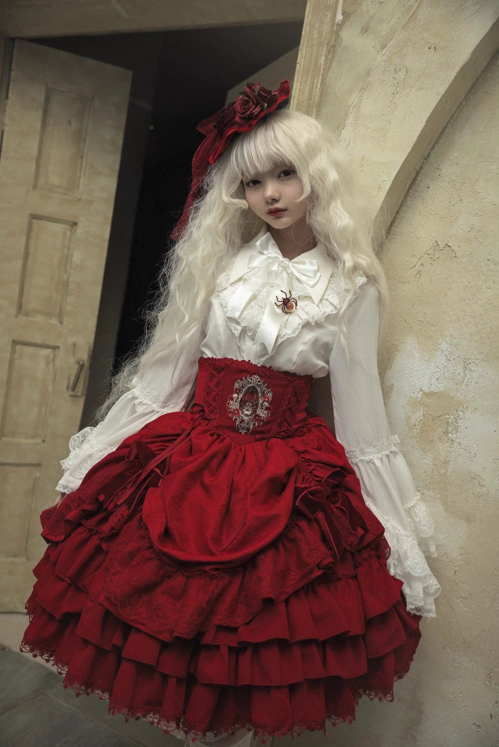 Moon River - Moonlit Spider - Gothic Lolita SK & JSK Dress Outfit Set 44232:799713