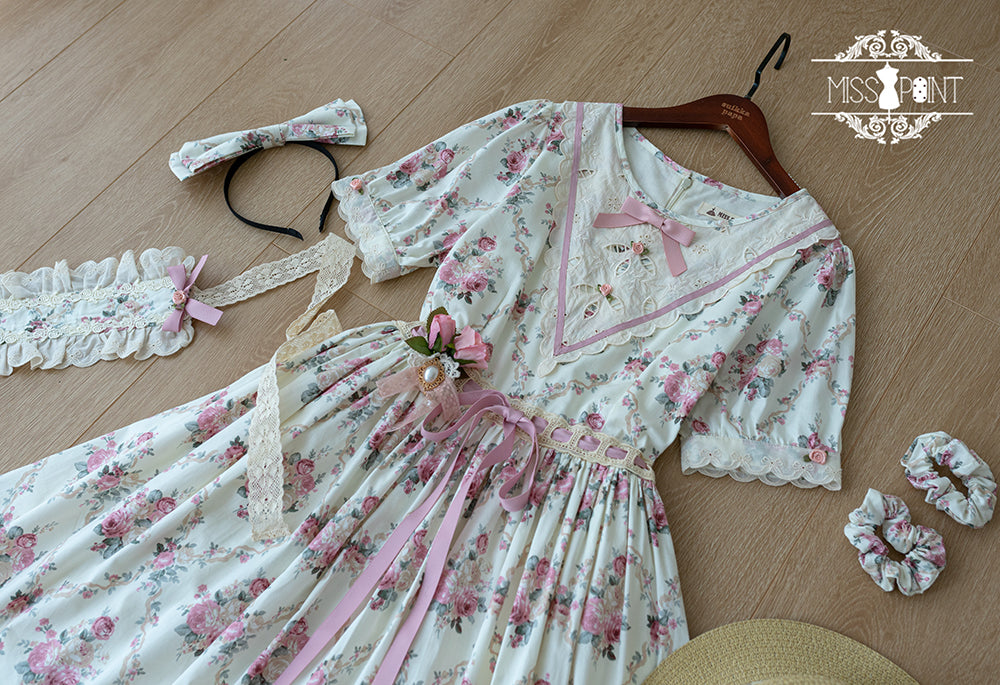 (Buyforme)Miss Point~Happy Summer Elegant Lolita Floral OP Dress 17704:244770