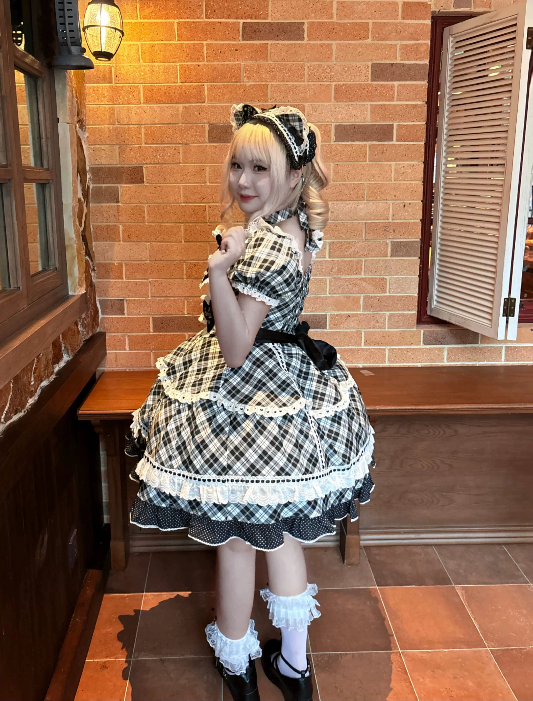 Shibuya Sweetheart - Plus Size Old School Lolita OP Dress, Side Pocket 44528:812880
