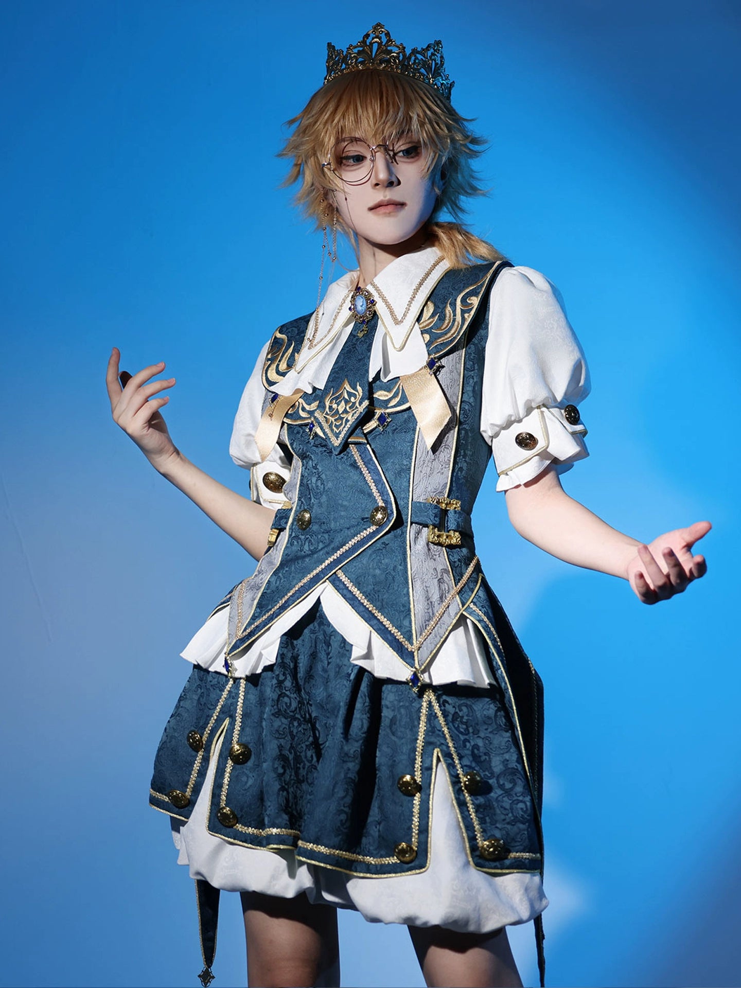 Your Princess - Contract Magic - Jacquard Ouji Lolita Vest Outfit 43708:784088