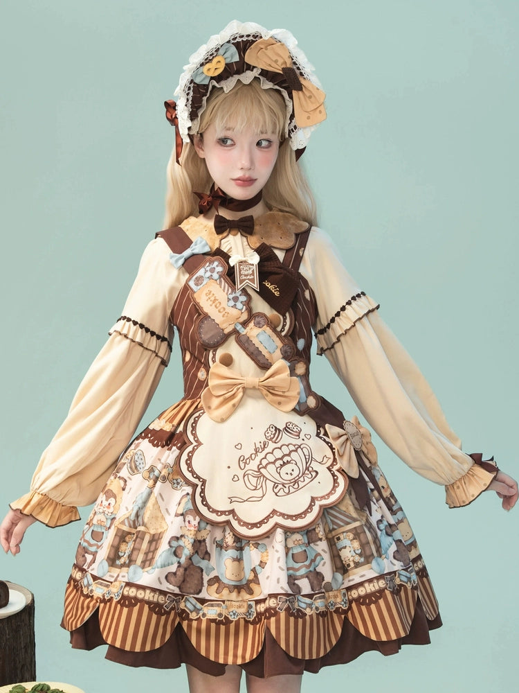Star Fantasy - Cookie - Winter Plush Lolita Cape, Headdress