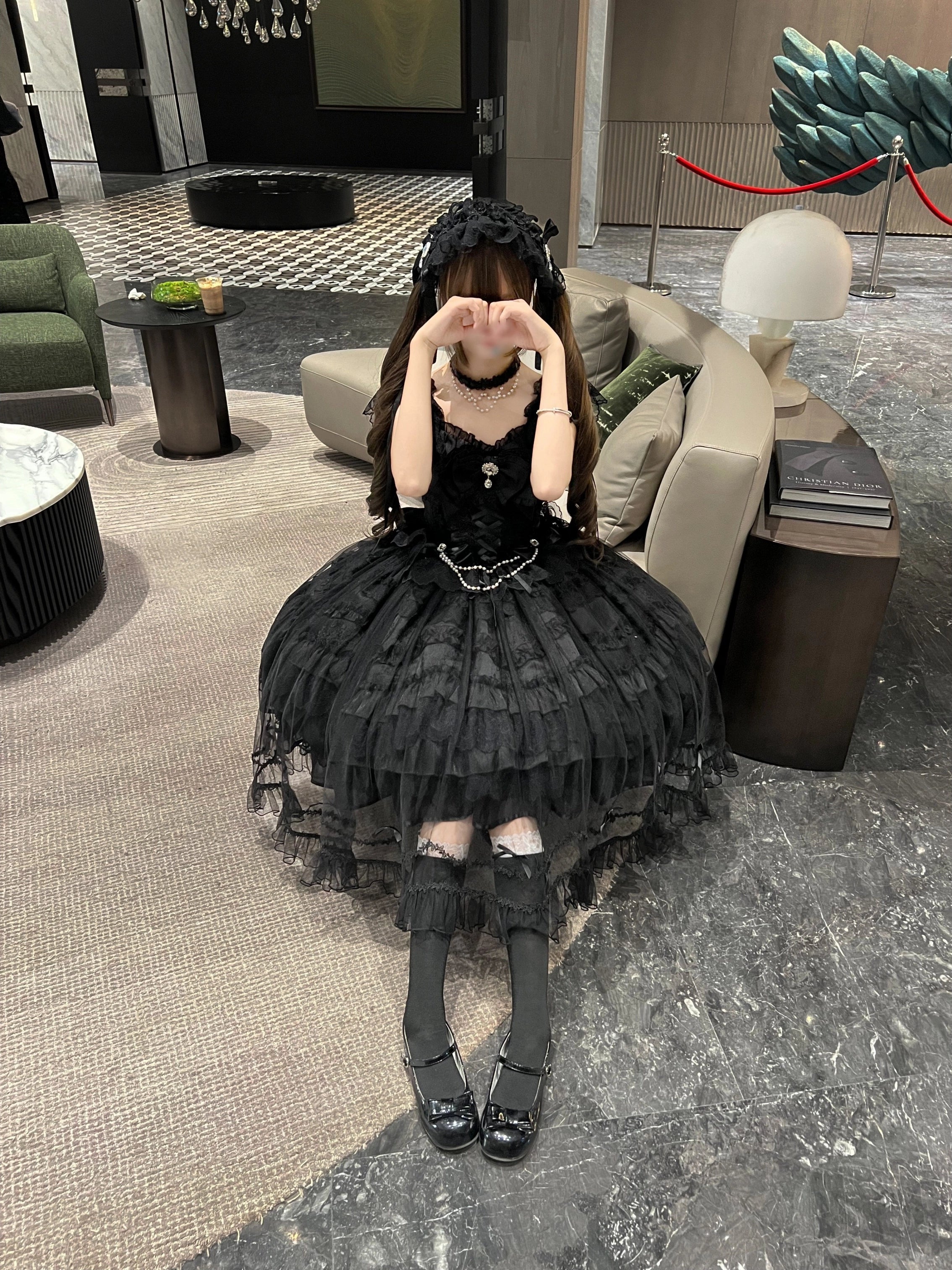 Sugar Girl - Eternal Vow - Weeding Lolita JSK, Detachable Overlay (L M S) 44248:800935