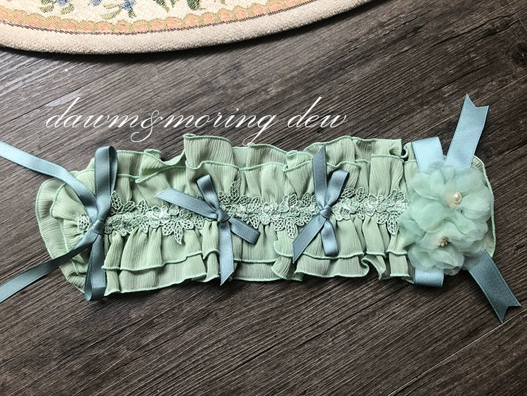 Dawn And Morning - Rozen Maiden Accessories Lolita BNT Choker Cuffs hairband green