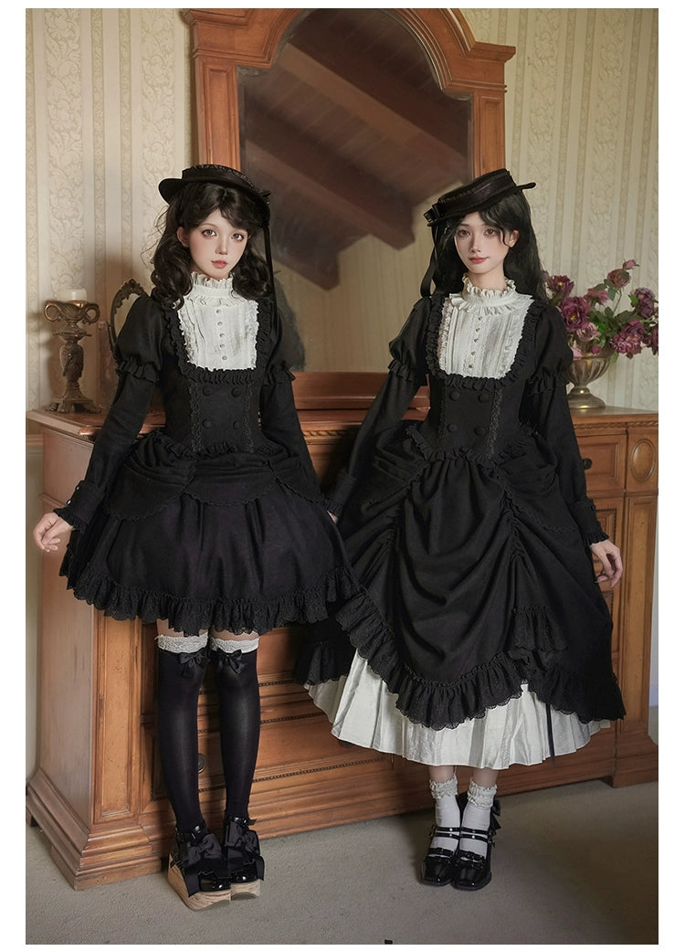 With PUJI - Fog City Time Difference - Classic Lolita SK & Blouse Suit 43989:790791