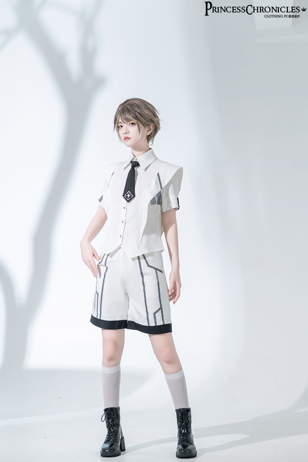 Princess Chronicles - Dry sea and Ashlar - Ouji Lolita White Short Set