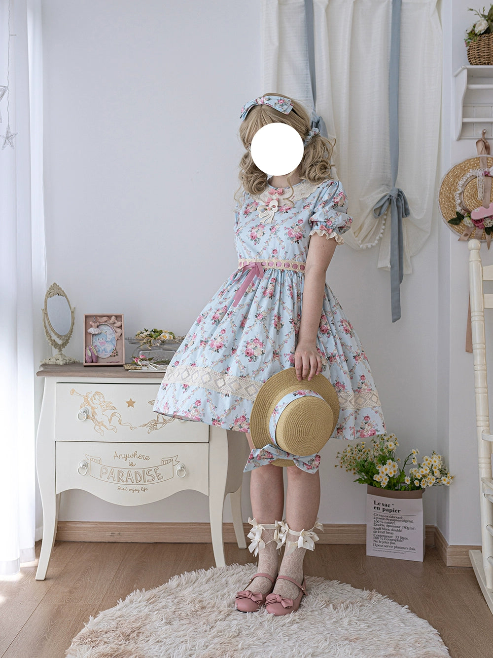 Miss Point~Customized Elegant Lolita OP Dress Cute Daily Girl Short Lolita Dress 35670:519768