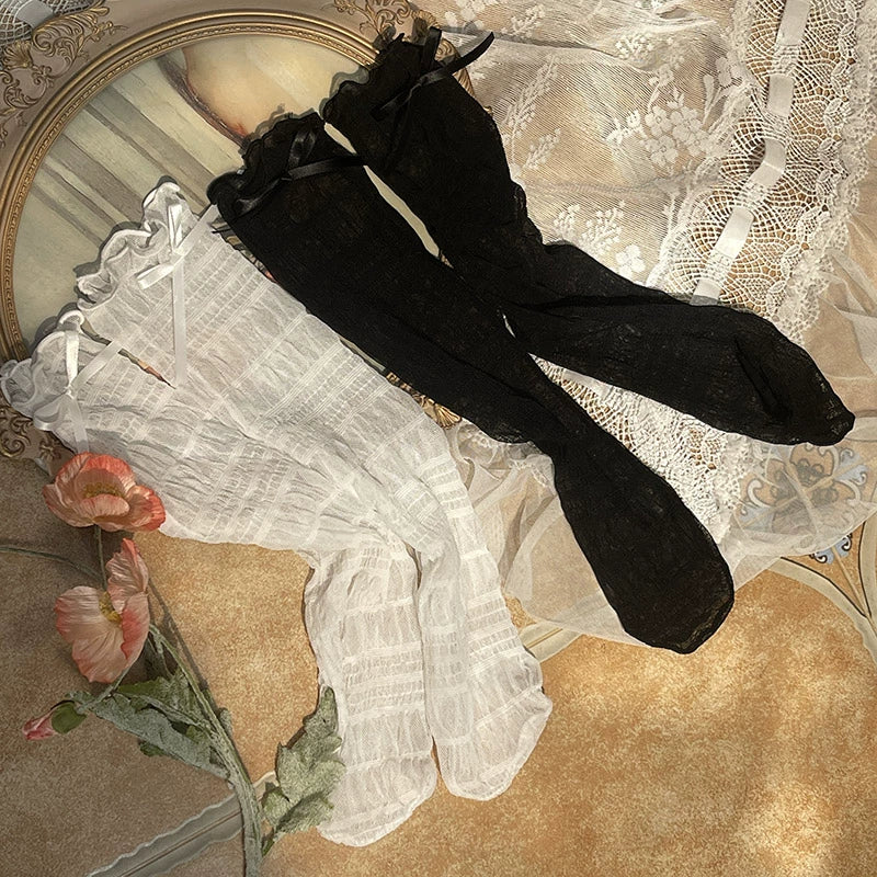 WAGUIR - Sweet Lolita Calf Socks Cute Bow Lolita Socks