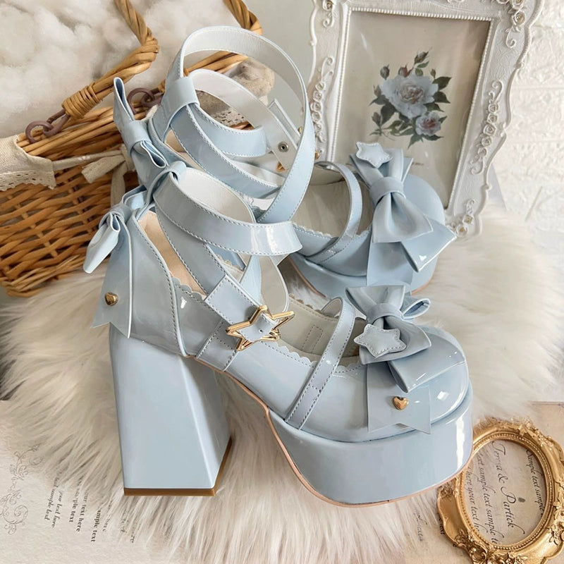 Beauty Bunny - Star Prayer - Kawaii Lolita Shoes Round Toe Summer Heels