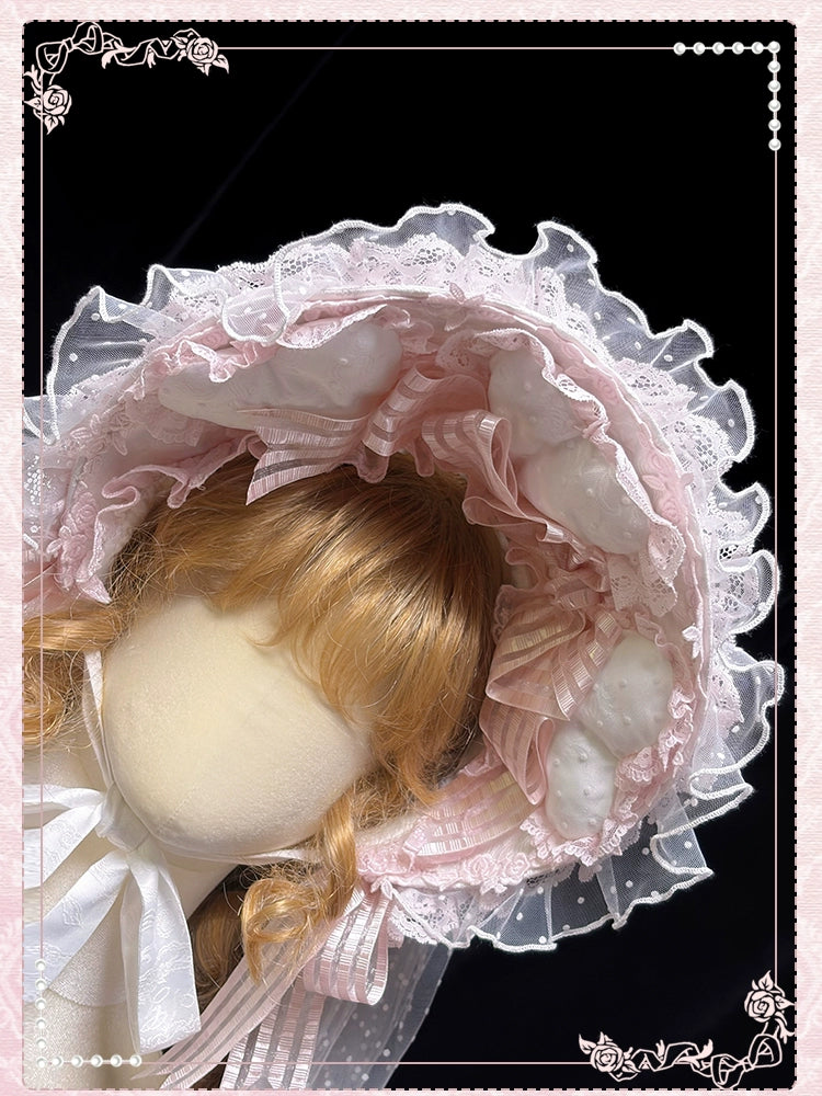 Shuang Sheng Xiao Xiong - Heart of Love - Lace Sweet Lolita Accessory Set 44308:803692