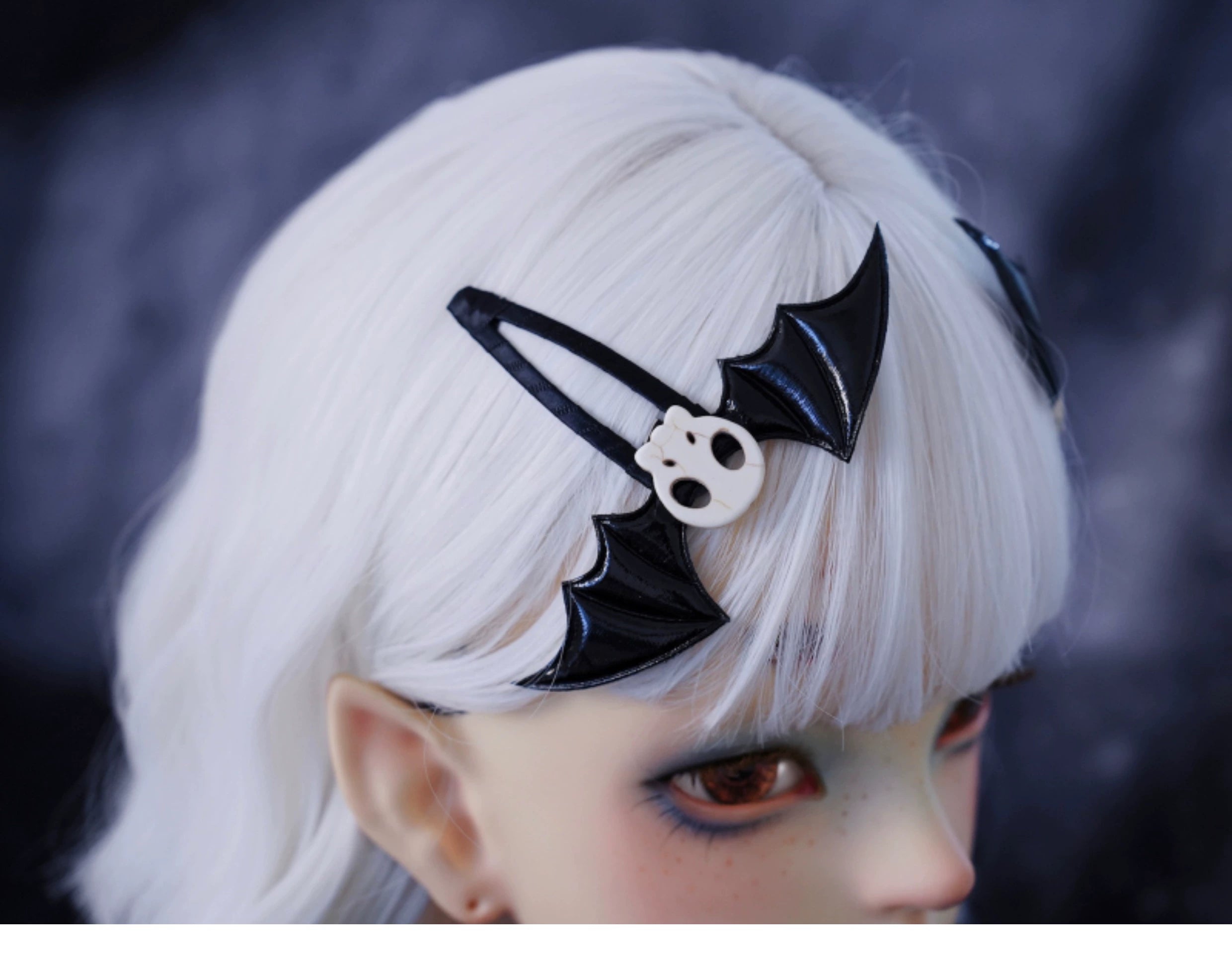 Strange Sugar~Gothic Hair Accessories Set Skulls Sharks Lolita Clips Headbands 36666:533314