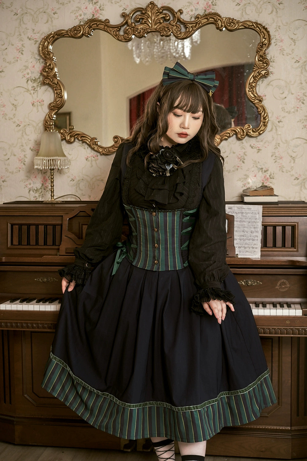 (Buyforme)Miss Point~Custom-Made Lolita Elegant Stand Collar Lolita Shirt 21546:312816