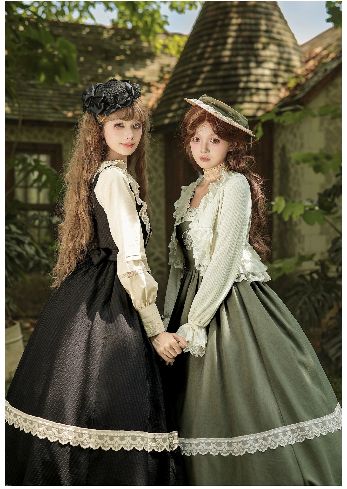 Oak in the Wind - Classic Lolita JSK Dress, Rose Basket Embroidery 45820:863510