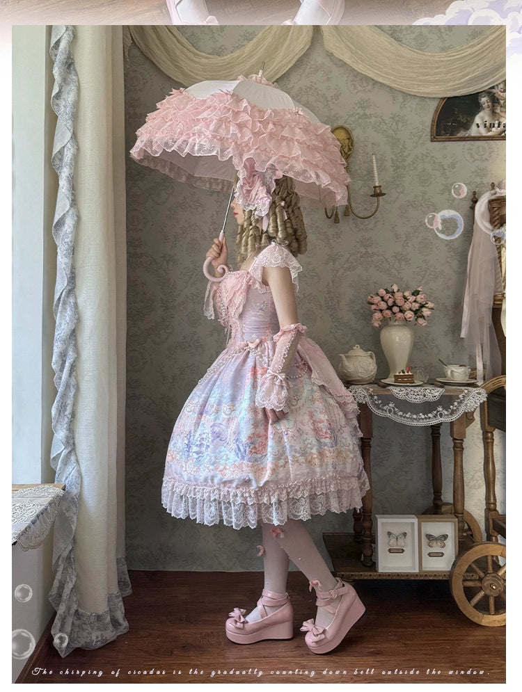 Mengfuzi - The Sea of Dreams - Halter Neck Sweet Lolita JSK Dress