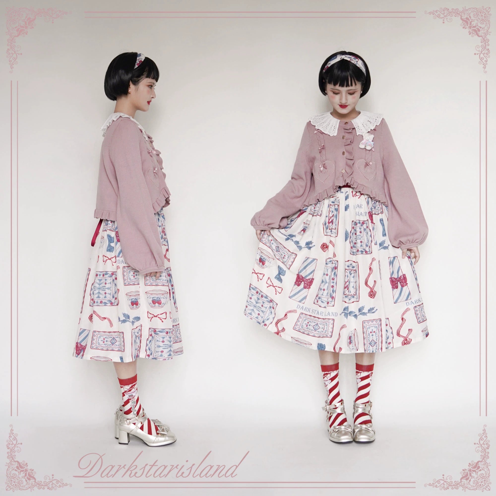 (BFM)Dark Star Island~Sugar Frost~Sweet Lolita Cardigan Knit Embroidered Sweater 34274:449566
