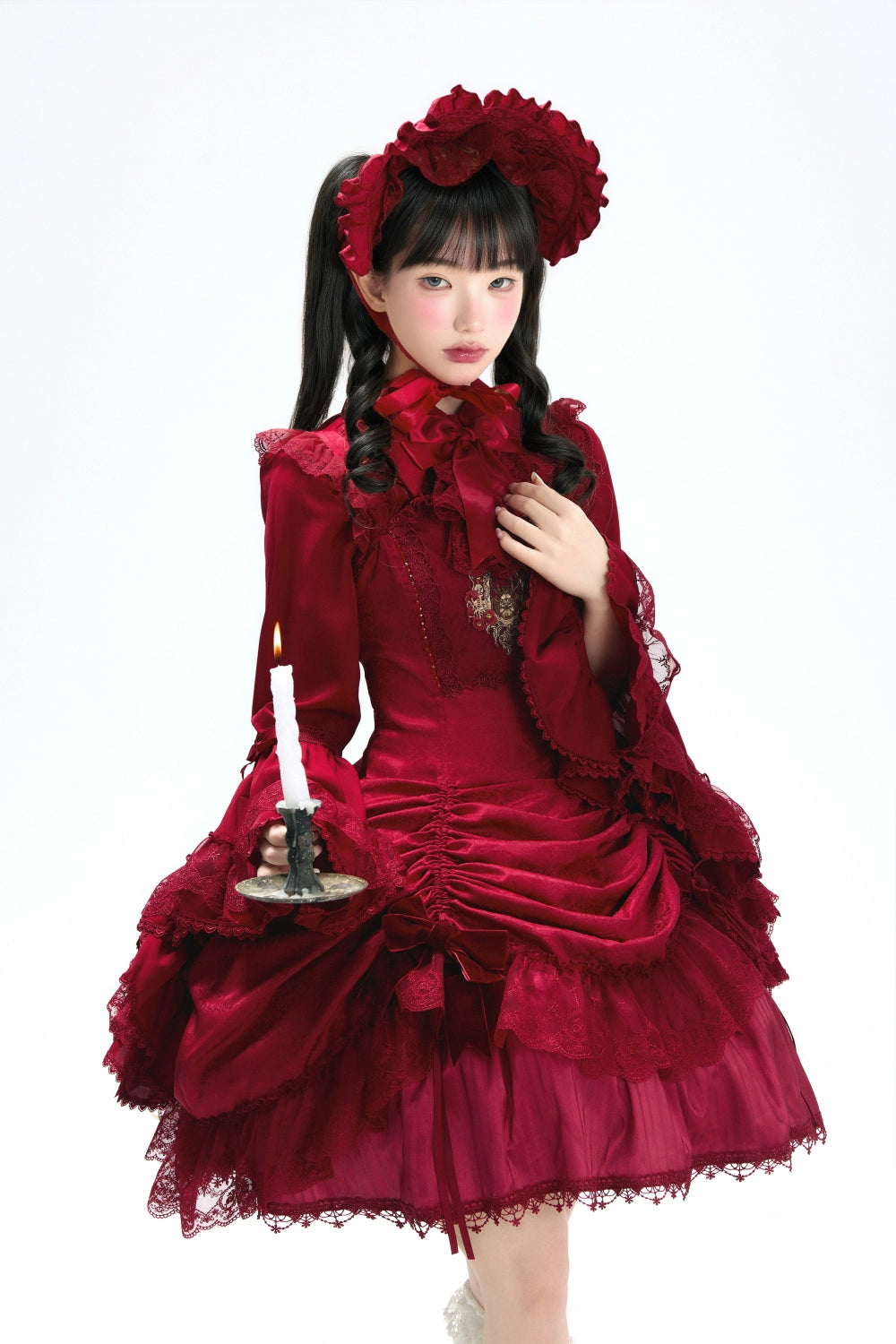 Moon River - Moonlit Spider - Gothic Lolita SK & JSK Dress Outfit Set 44232:799697