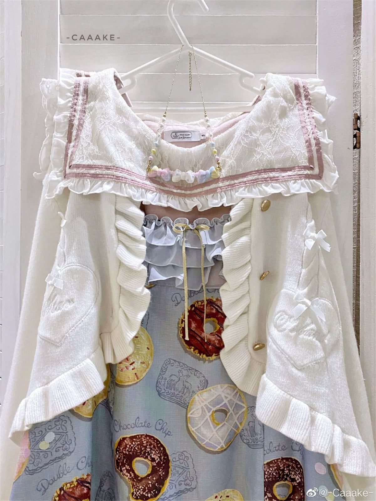 (BFM)Dark Star Island~Sugar Frost~Sweet Lolita Cardigan Knit Embroidered Sweater 34274:449380