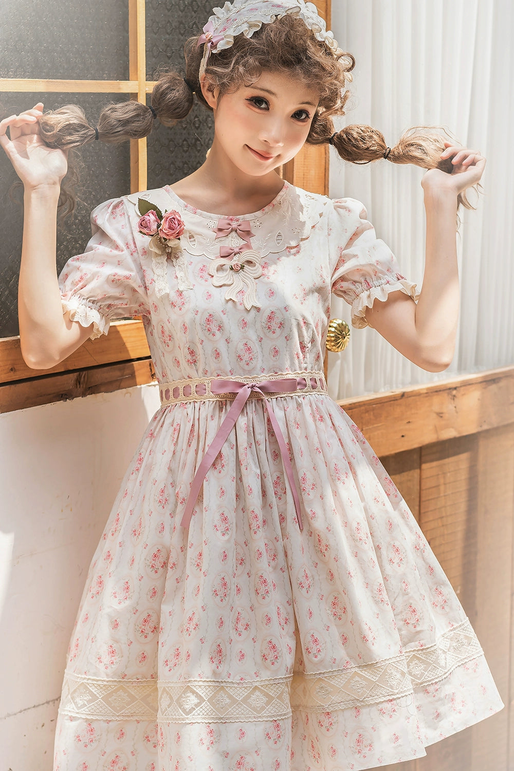 Miss Point~Customized Elegant Lolita OP Dress Cute Daily Girl Short Lolita Dress 35670:519738