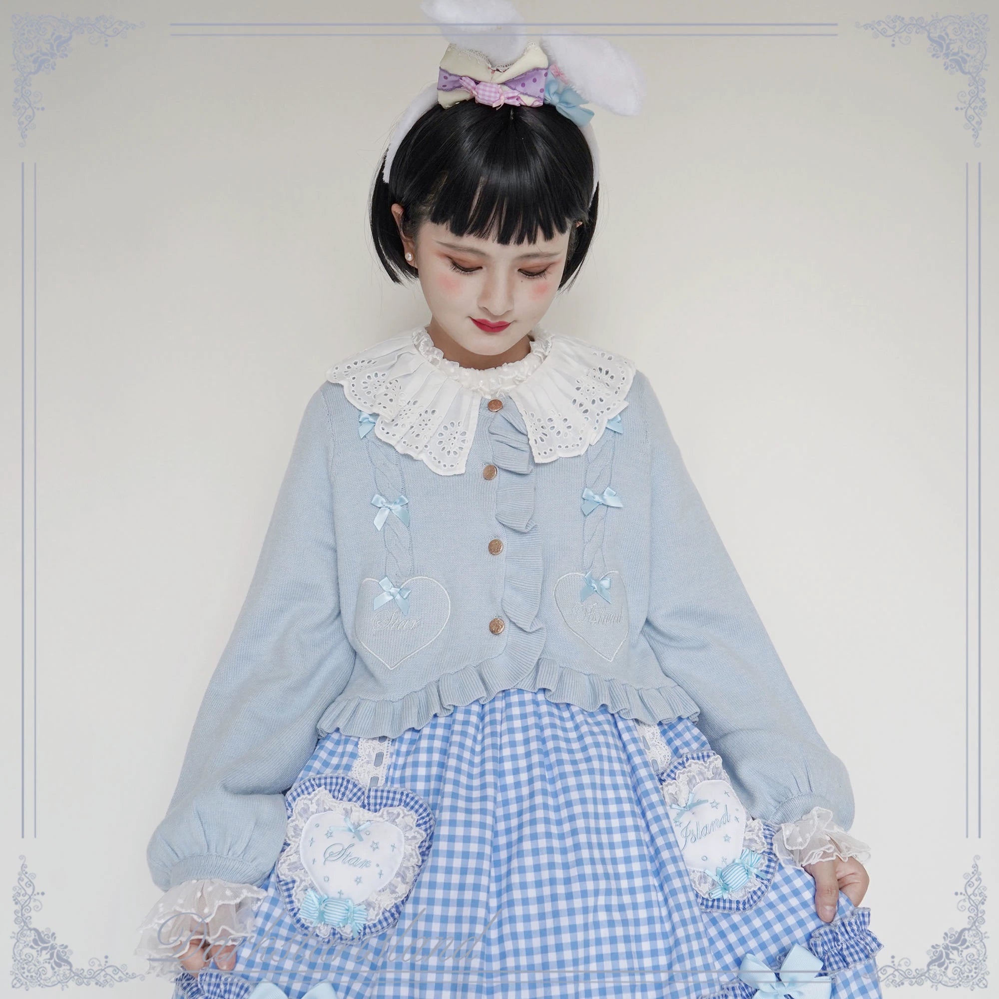 (BFM)Dark Star Island~Sugar Frost~Sweet Lolita Cardigan Knit Embroidered Sweater 34274:449394