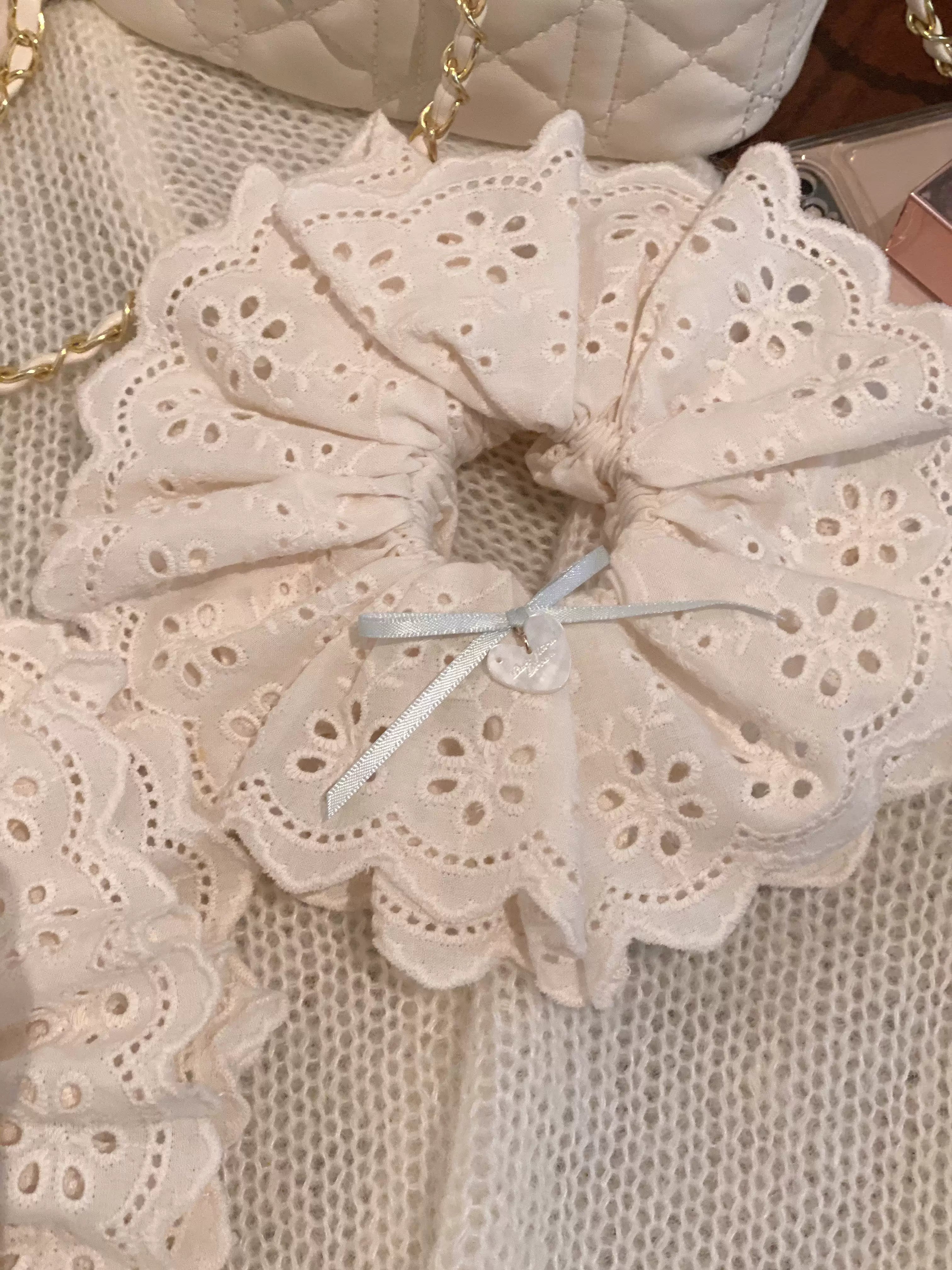 Pure Tea For Dream - Marshmallow Melody - Sweet Lolita Headdress Bow Hair Rope