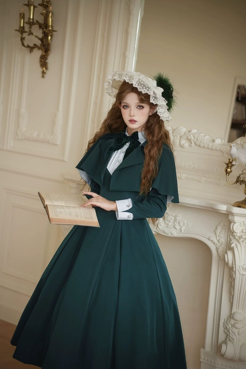 Sicily Original Design - Donia Miss - Classic Lolita Faux Two-piece OP Dress, Back Zipper 44230:798941