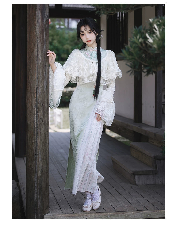 With PUJI~Love Poem~Classic Lolita Shawl 3-Color Versatile Spring Innerwear 34750:492248