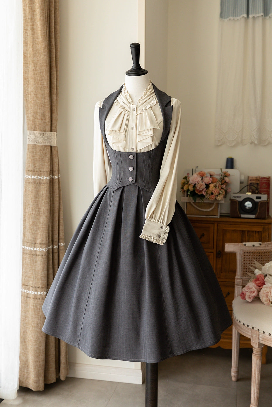 Forest Wardrobe~Retro Elegant Lolita Jumper Dress Bustier Multicolor 29690:356034